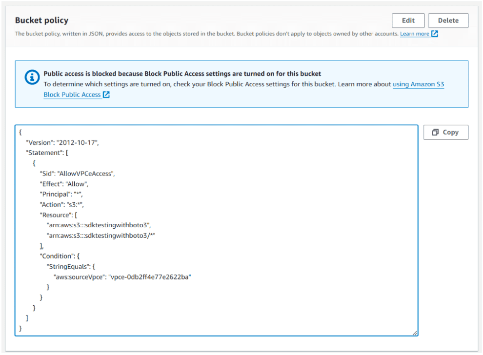 NetFoundry | Bucket Policy